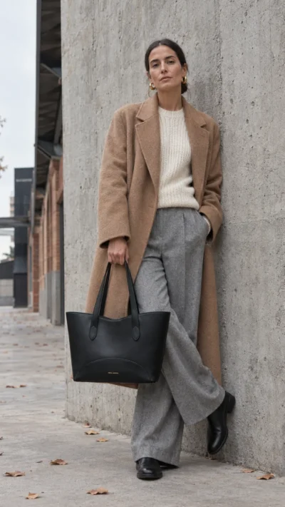 Bolso Alegra Negro Pepa Laguna, look de otoño